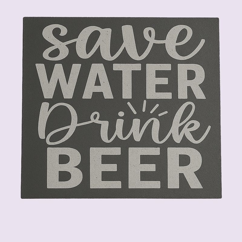 Save Water Drink Beer Slate Coaster