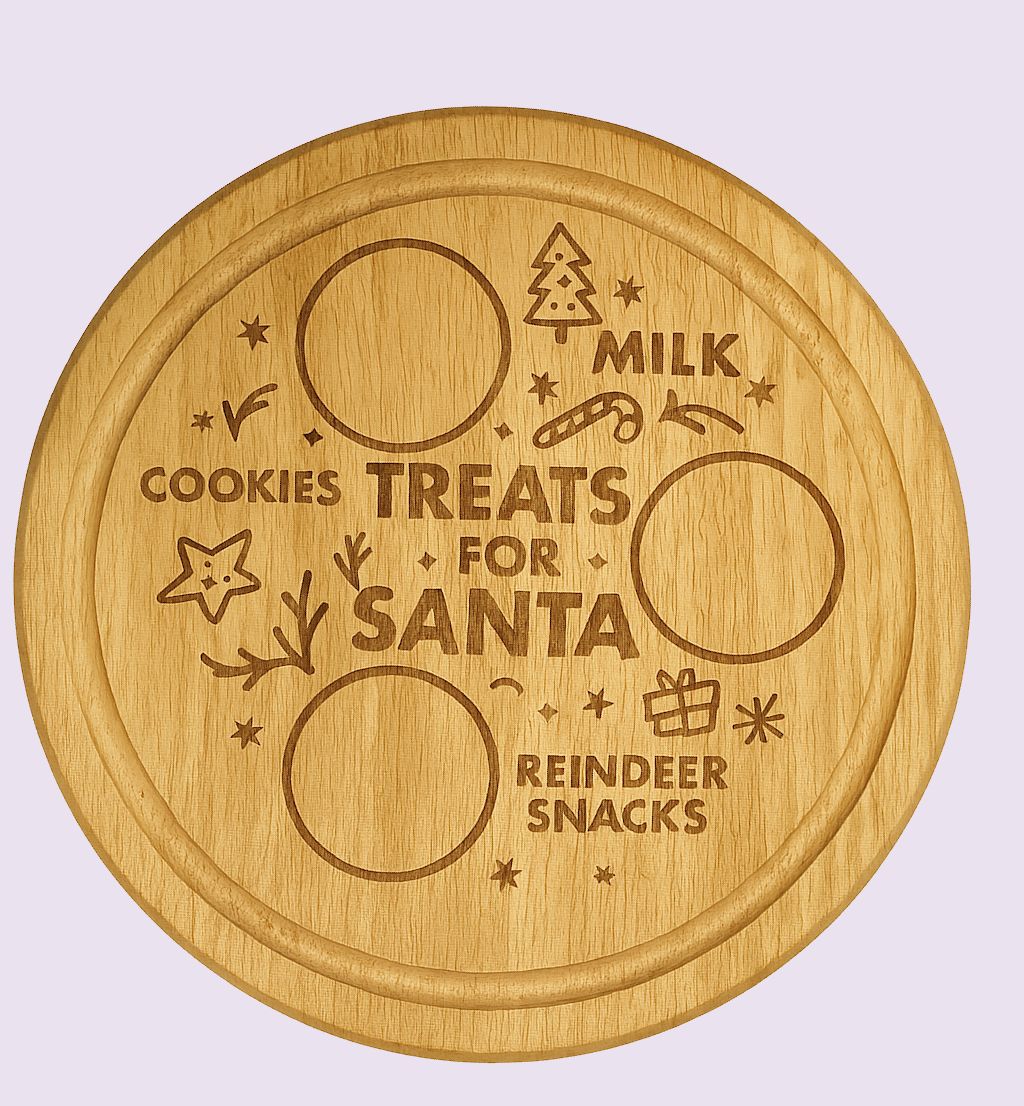 Treats for Santa Wooden Board