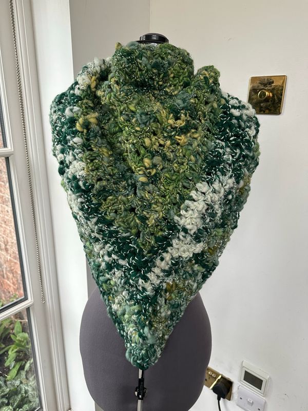 Green Triangular Scarf