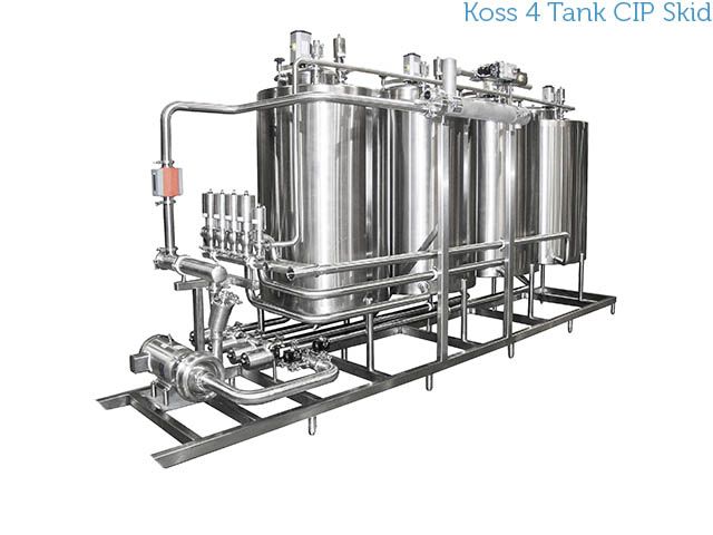 Koss 4 Tank CIP Skid