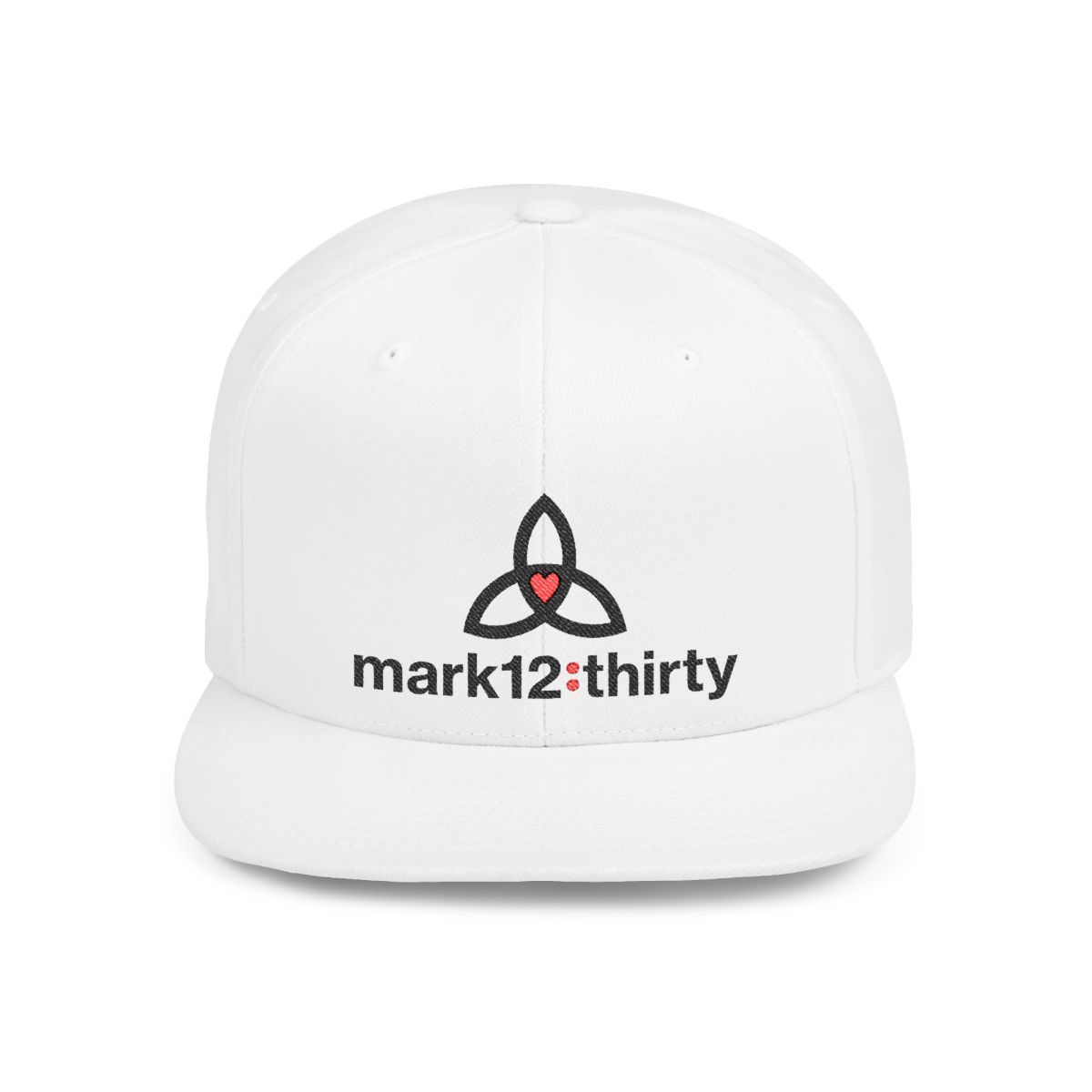 Flat Bill Snapback Hat - Trendy and Stylish Cap for Casual Wear, Sizes: One size, Colors: White