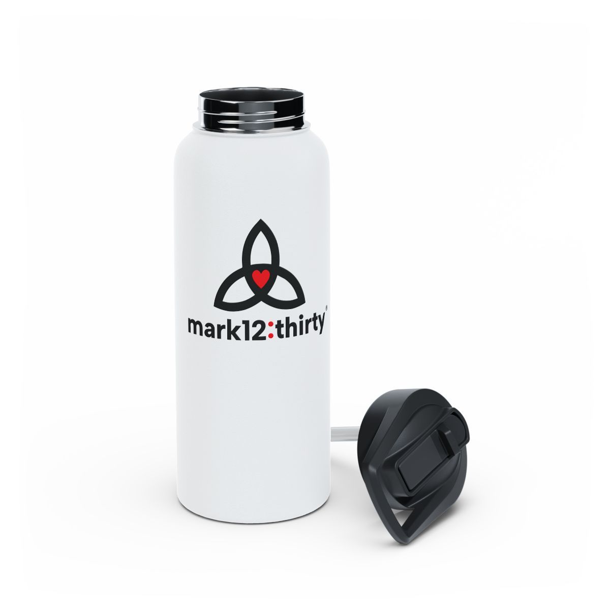 Stainless Steel Water Bottle, Sizes: 32oz, Color: White