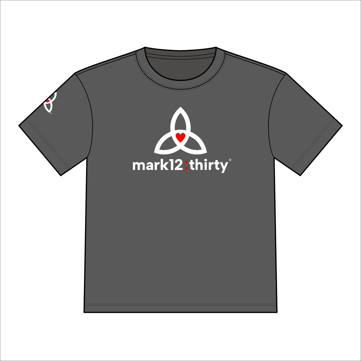 mark12thirty® Camo Tee, Clothing sizes: XS, Sporttek Colors: Iron Grey
