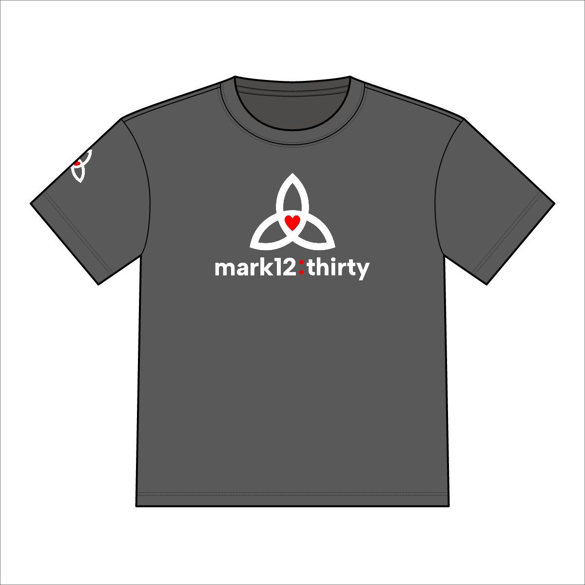 mark12thirty® Camo Tee, Clothing sizes: XS, Sporttek Colors: Iron Grey