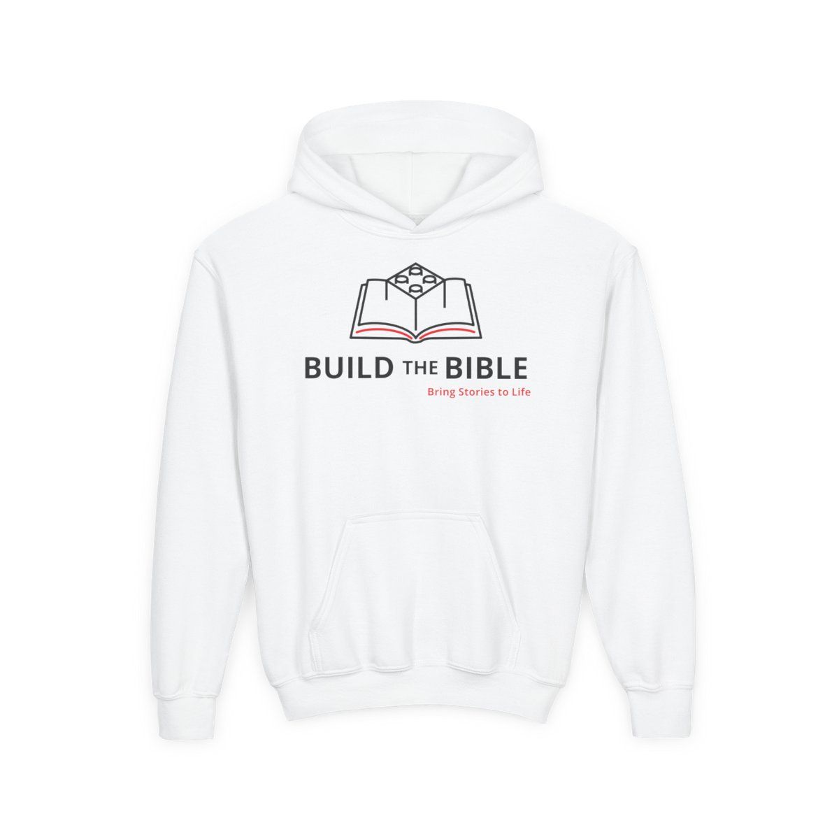 Youth Heavy Blend Hooded Sweatshirt, Sizes: S, Colors: White