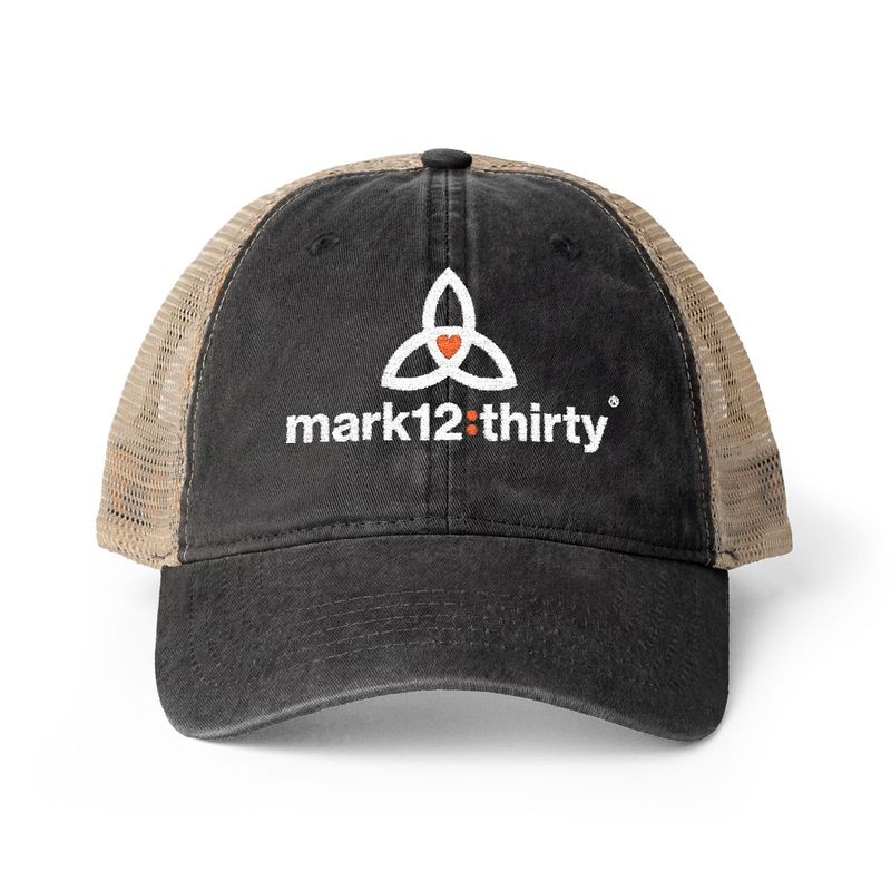 Women's Washed Pony-Tail Mesh Cap