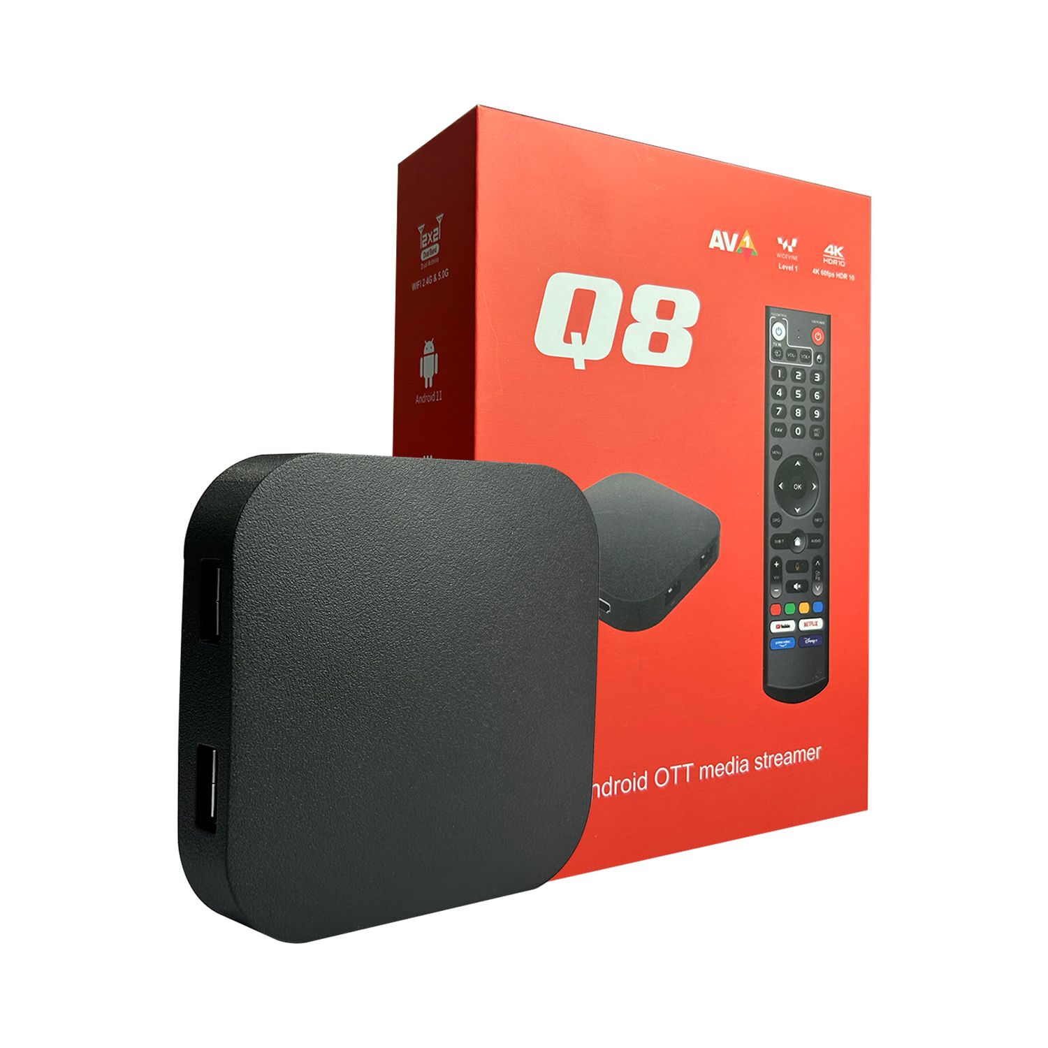 Q8 - 4K ULTRA HD - AMLOGIC - TV BOX