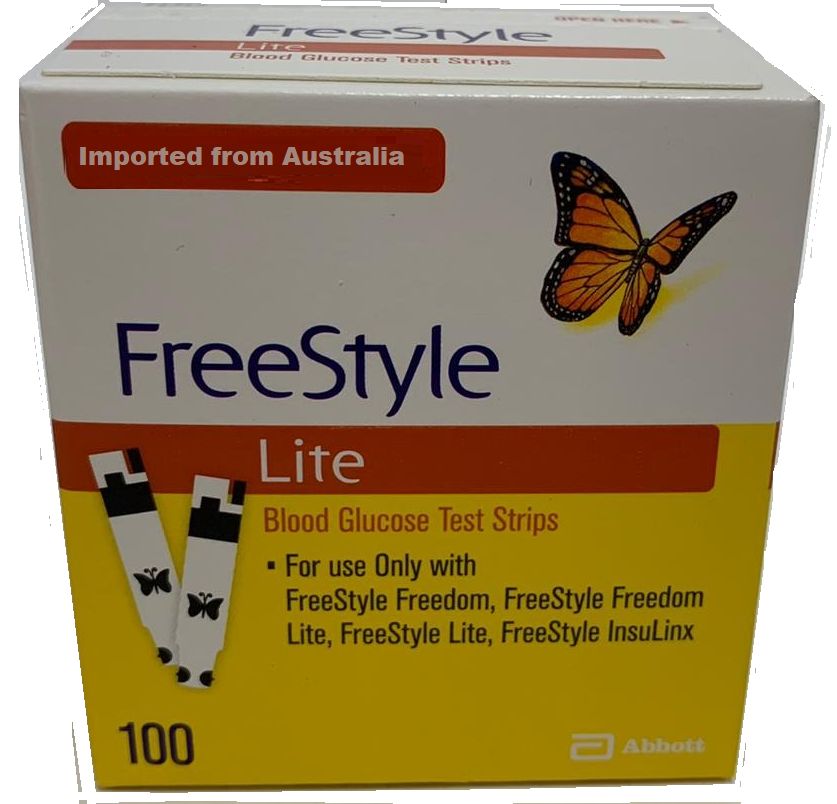 FreeStyle Lite Glucose Test strips 100 count USA stocks Exp. date 4/2027