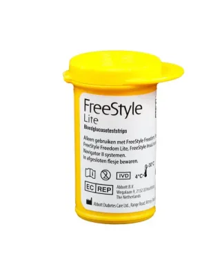 FreeStyle Lite blood glucose test strips 50 count no box