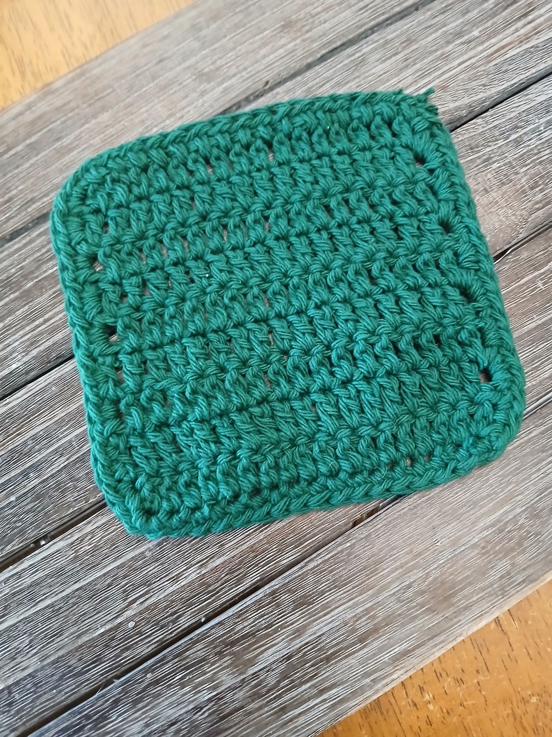 Handmade Wash Cloth (Green)