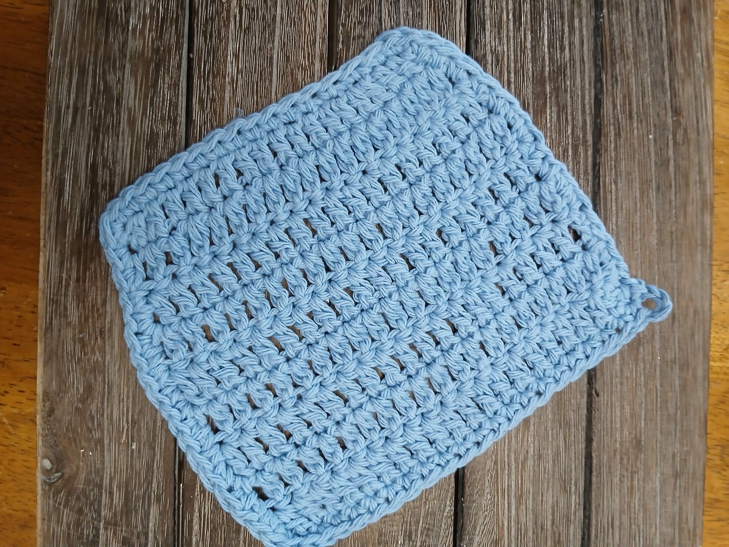 Handmade Wash Cloths (Light Blue)
