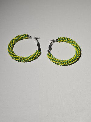 Hoops - Green and Yellow Swirl