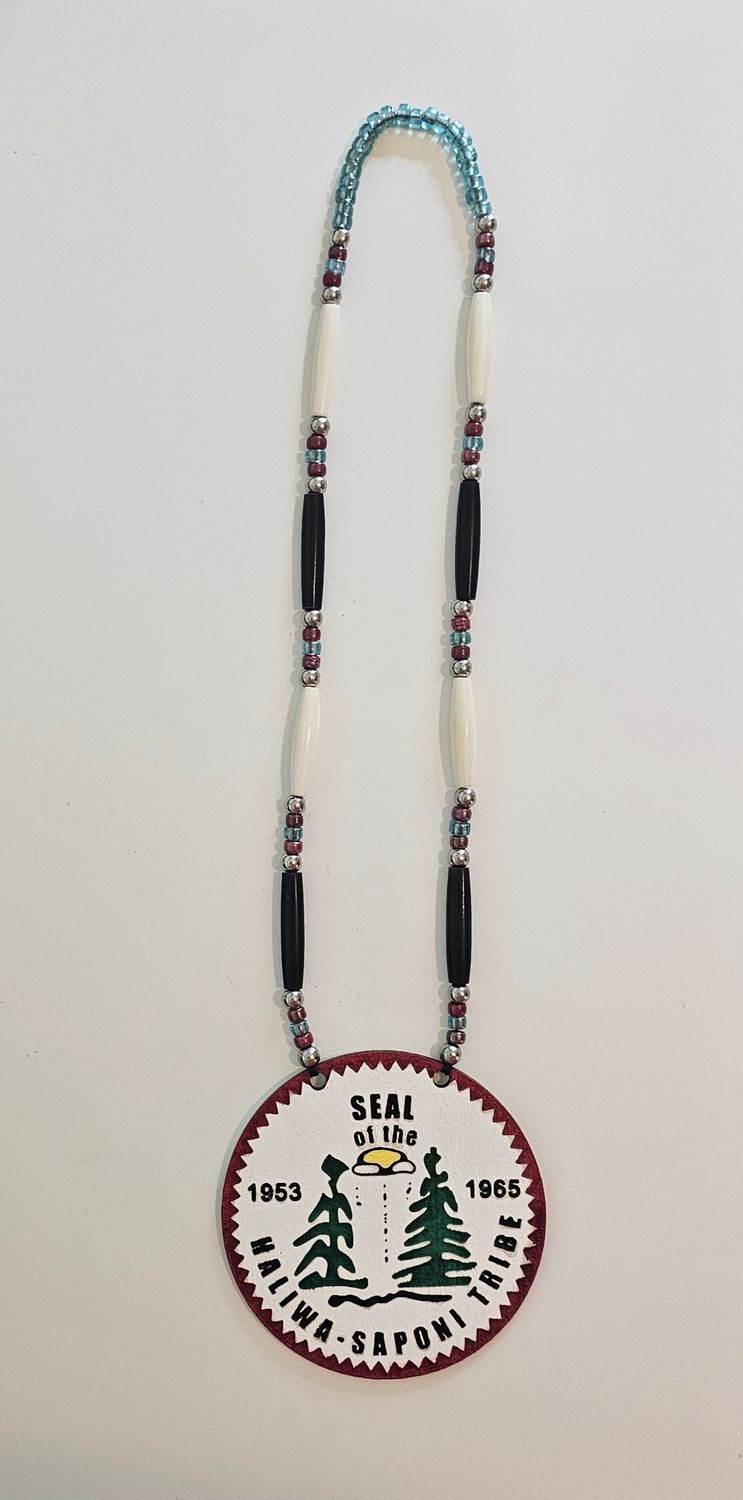 Medallion Necklace - Painted