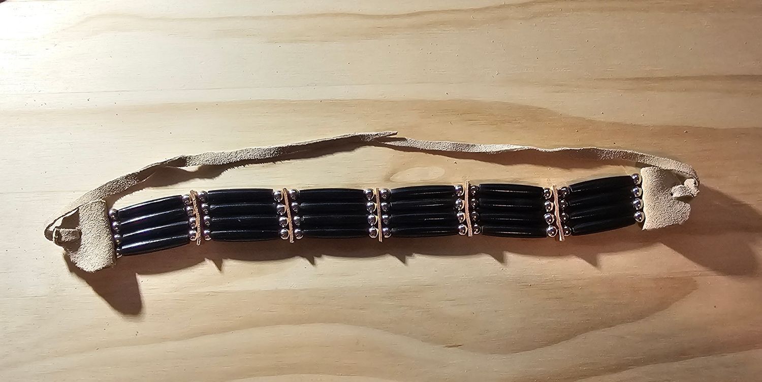 Choker - Black Buffalo Horn