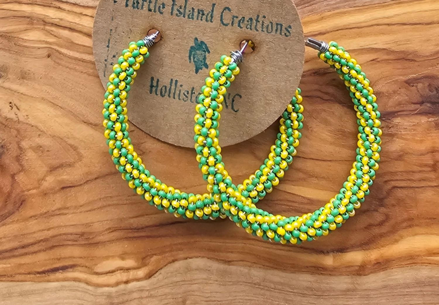 Hoops - Green and Yellow Swirl