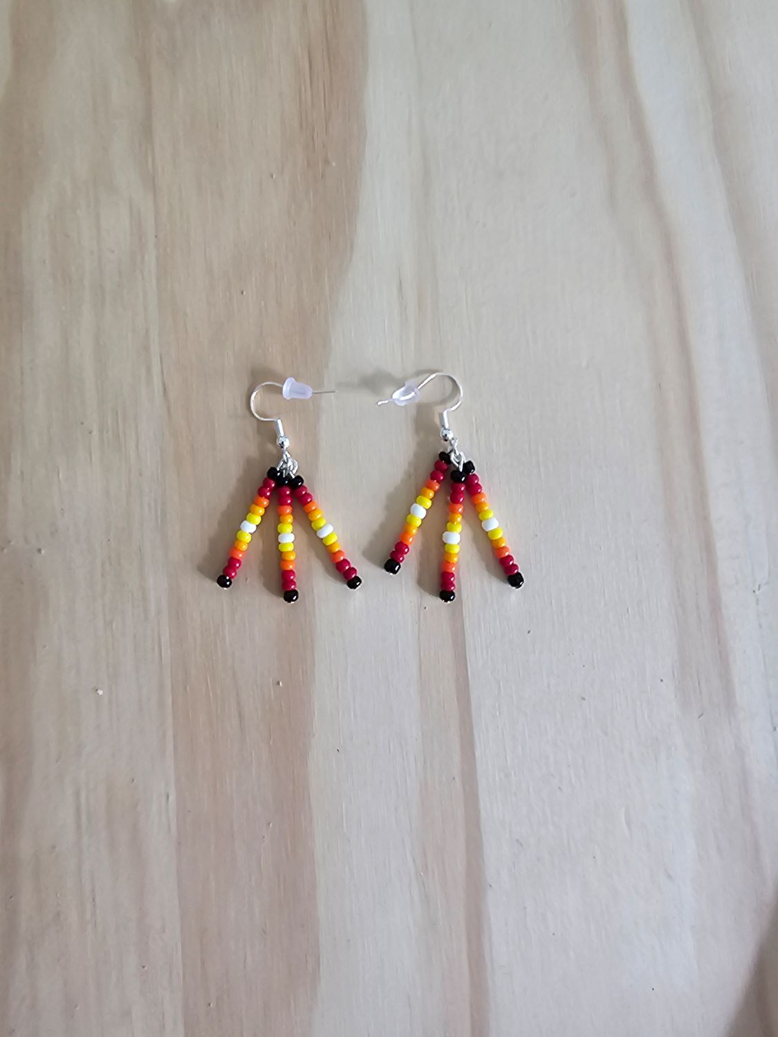 Dangle Earrings - Fire Colors