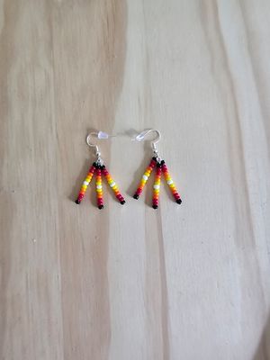 Dangle Earrings - Fire Colors