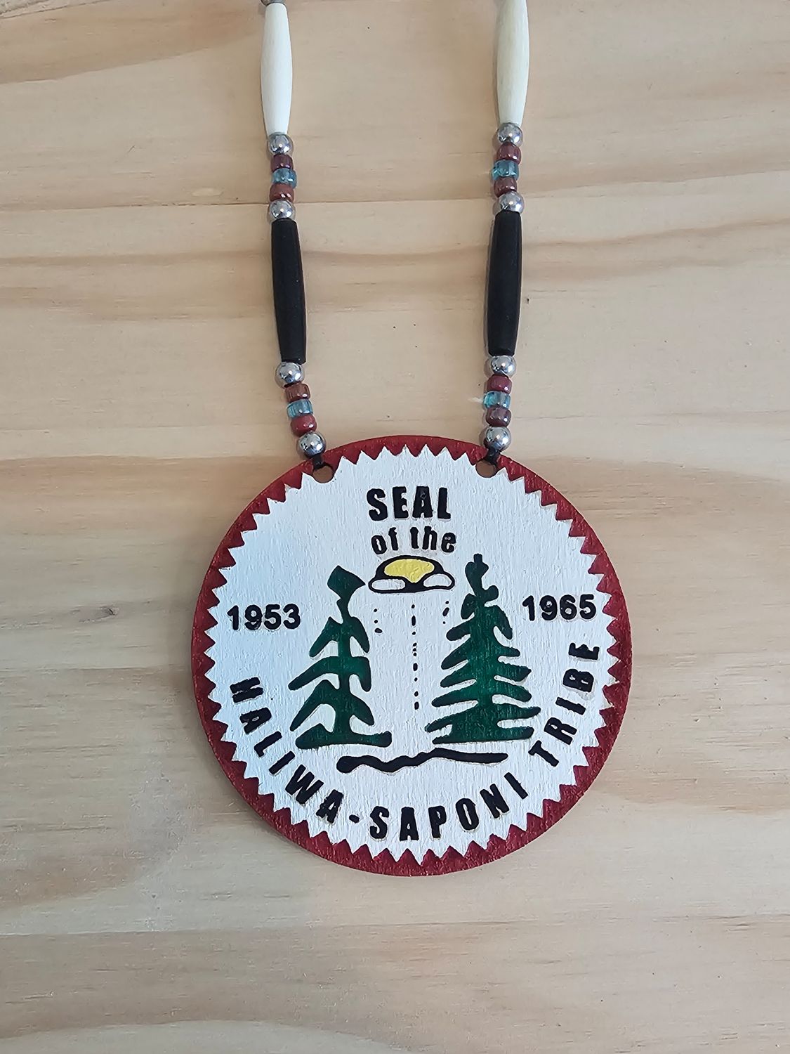 Medallion Necklace - Painted