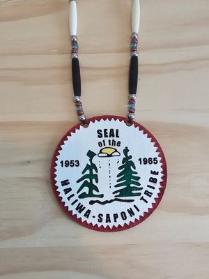 Medallion Necklace - Painted