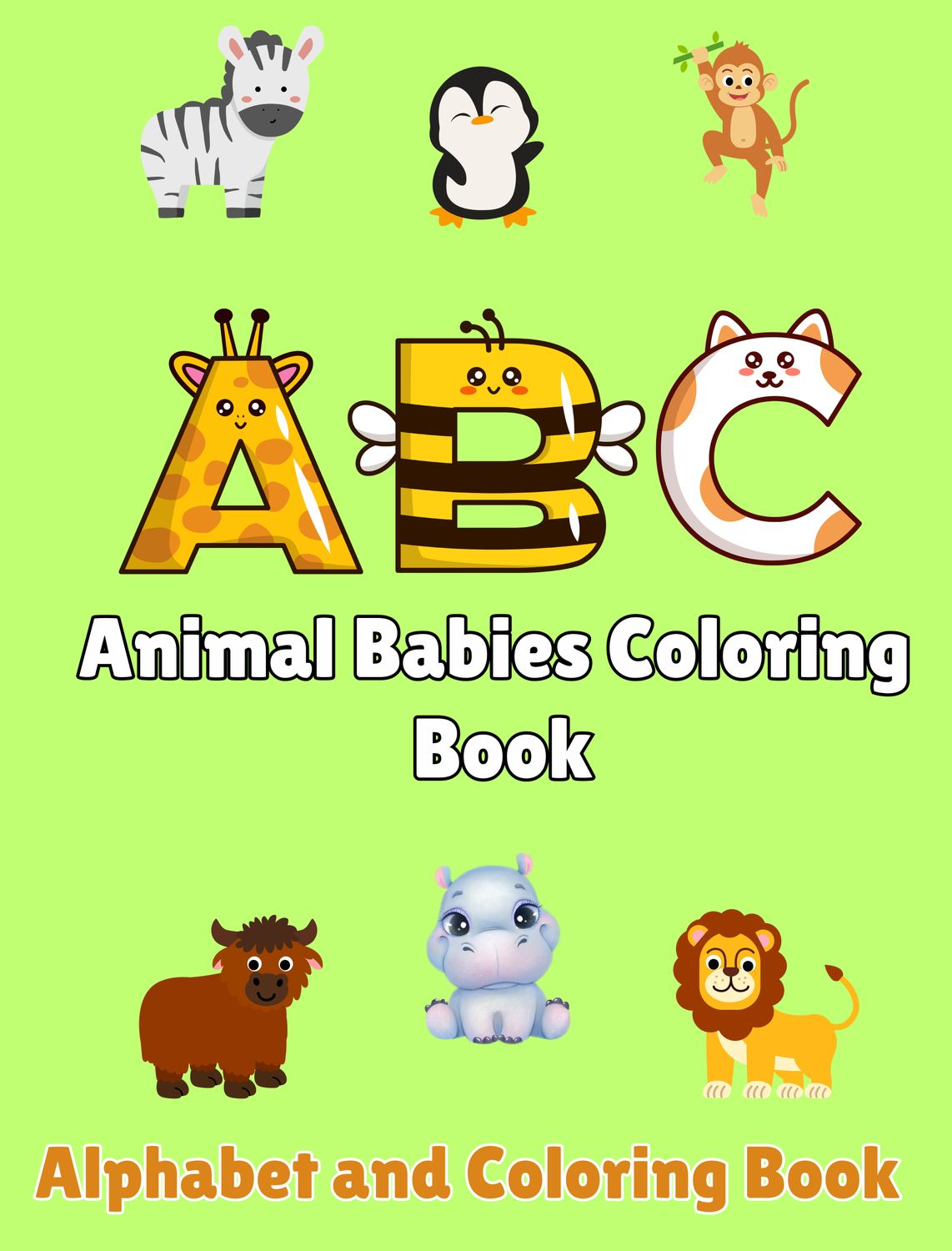 Animal Babies Coloring Book