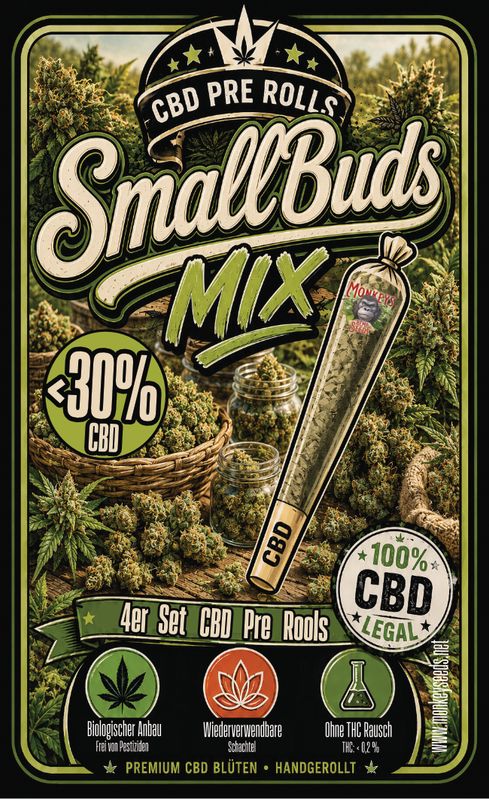 1x CBD 4er Pre Roll "Small Buds MIX"