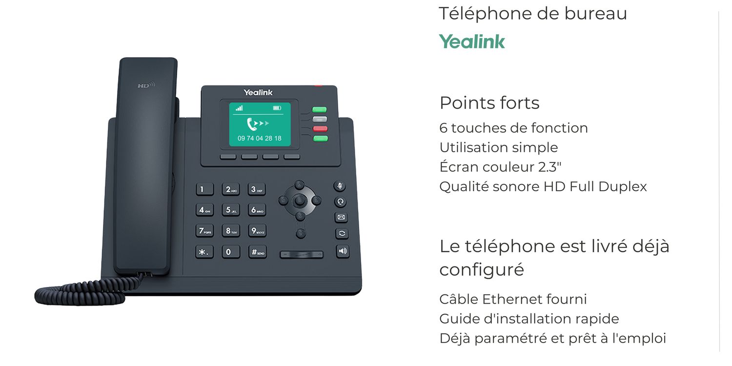 Yealink T33G, Version: Téléphone seul