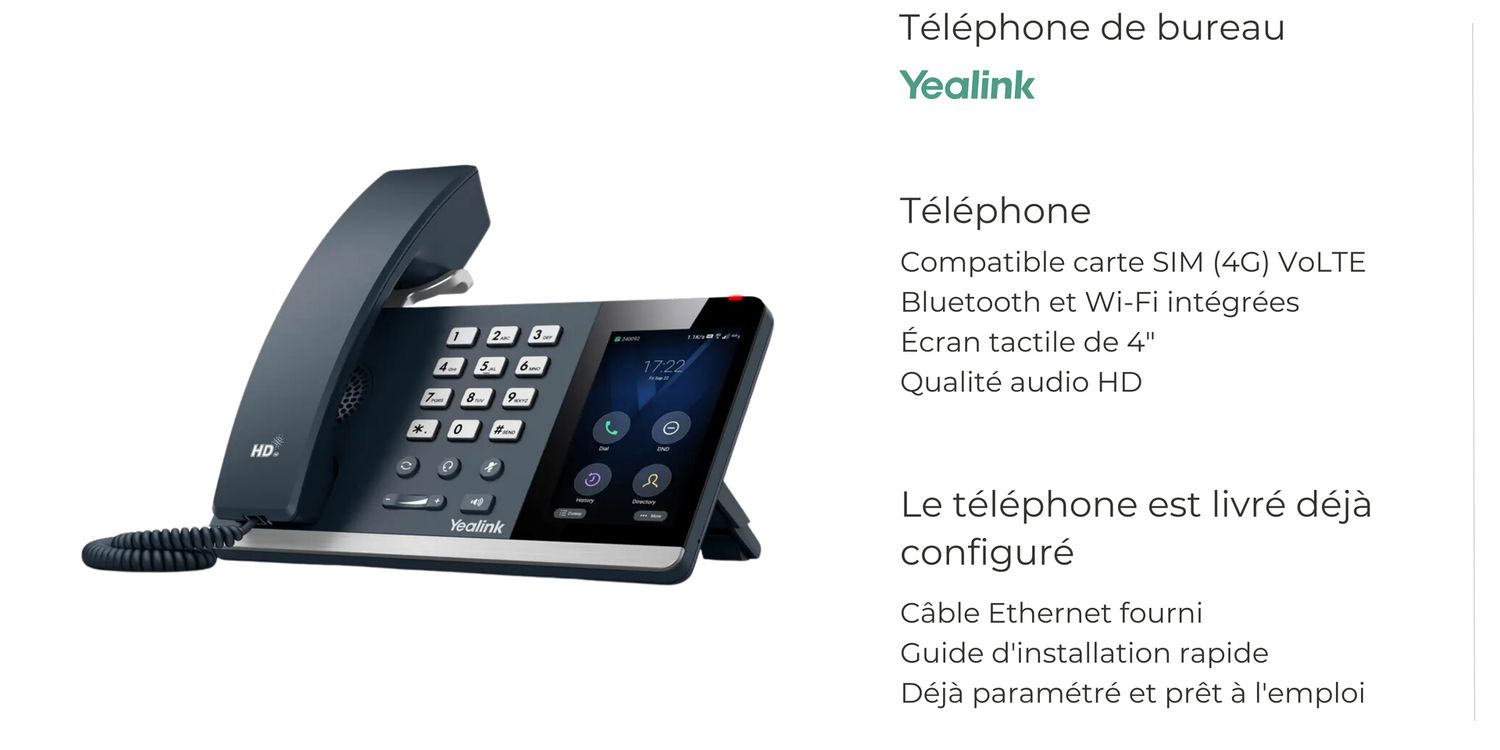 Yealink T64 LTE, Version: Téléphone seul