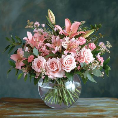 Pink Flora Flower Vase