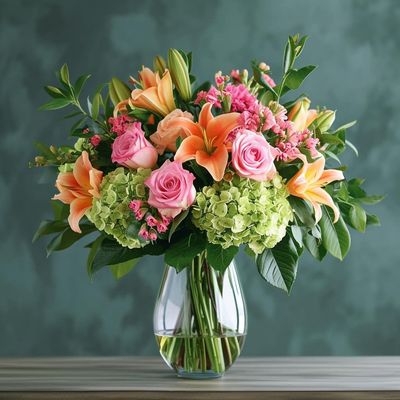 Fantasia Blush Flower Vase