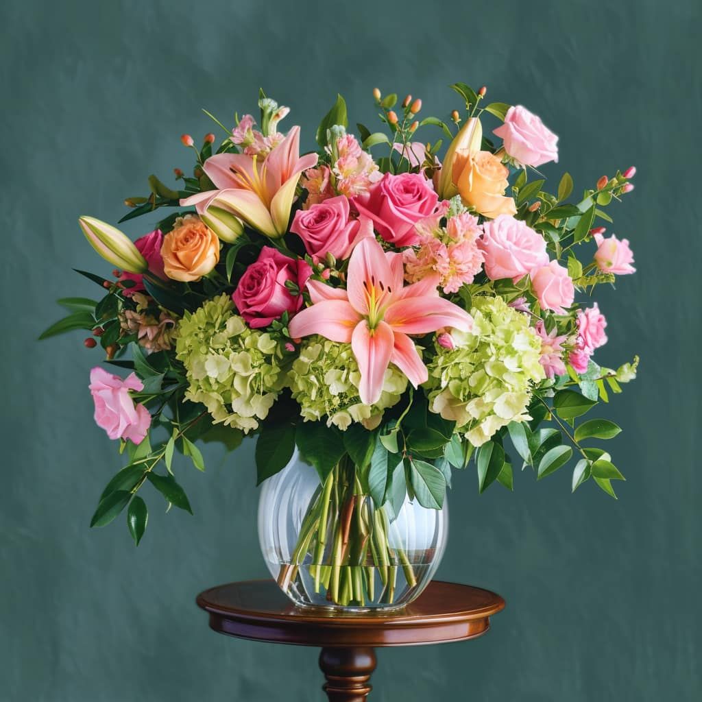 Fantasia Blush Flower Vase