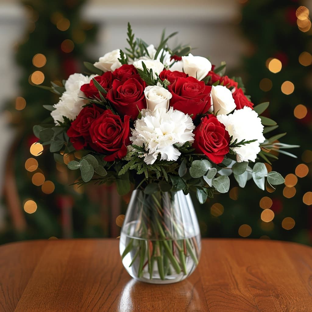 Hugs at Christmas Flower Arrangement