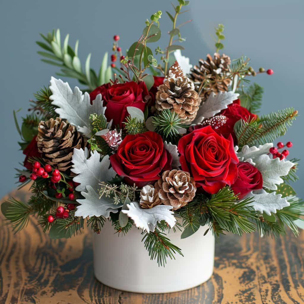 Christmas Blooms Floral Arrangement