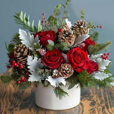 Christmas Blooms Floral Arrangement