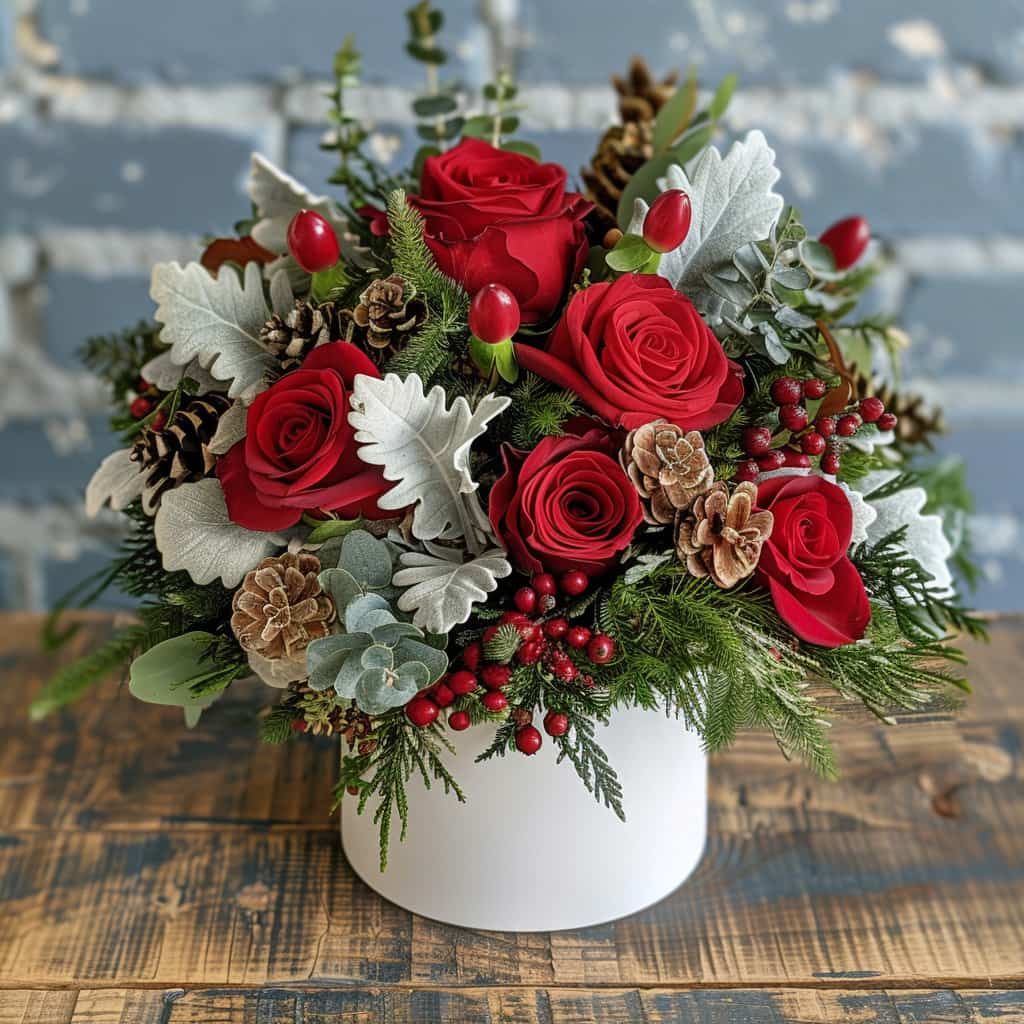 Christmas Blooms Floral Arrangement