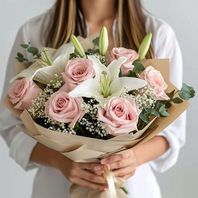 Pinking of You Flower Bouquet