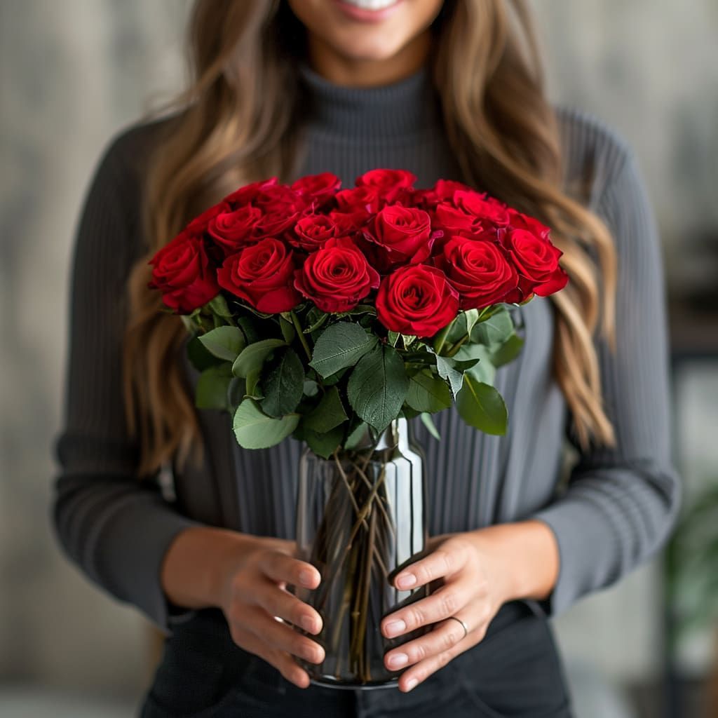 Beautiful Love Vase Arrangement
