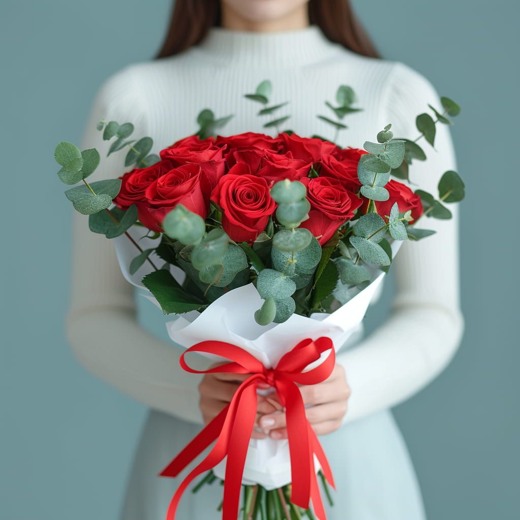DC 12 Red Rose Bouquet