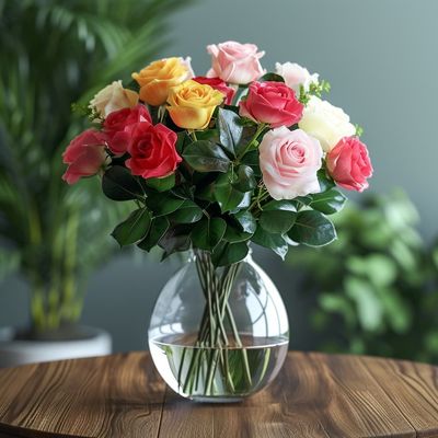 Mixed Dozen Roses