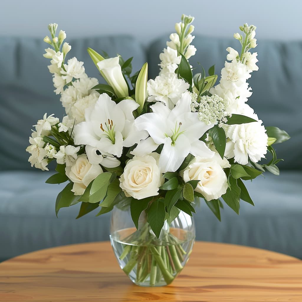 White Simplicity Flower Arrangement