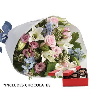 Wowee Pastel Flowers with Chocolate