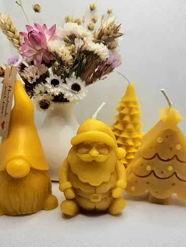 Christmas Beeswax Candles