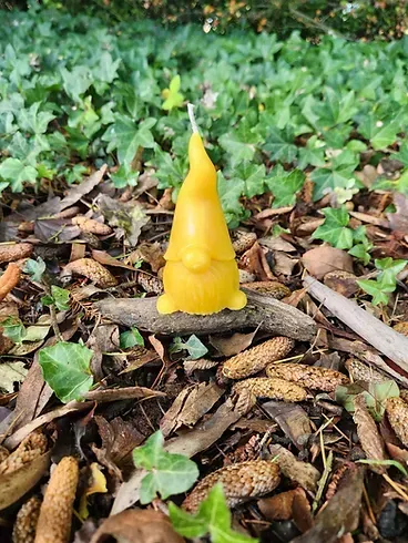 Gnome Beeswax Candle