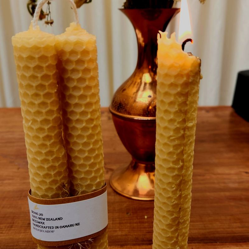 Hand rolled Beeswax Candles