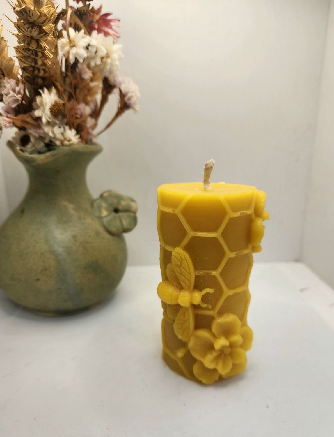 Bee candle "1"
