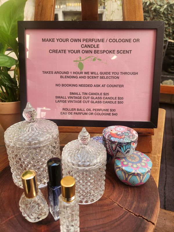 Candle making fragrance bar
