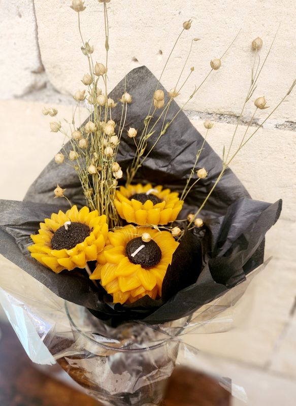 Soy candle bouquet
