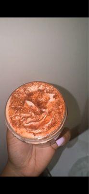 Gold shimmery Shea Butter Vanilla Scent