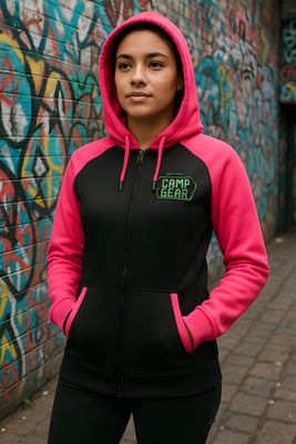 Off Duty Ramp Gear  branded Sport-Tek® Ladies Sport-Wick® Varsity Fleece Full-Zip Hooded  logo Jacket