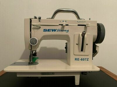 SEWSTRONG RE607Z Portable Walking Foot Machine with Zig-Zag and Straight Stitch.