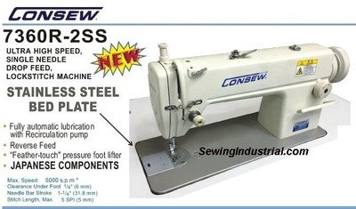 CONSEW 7360R-2SS Free Shipping Continental US